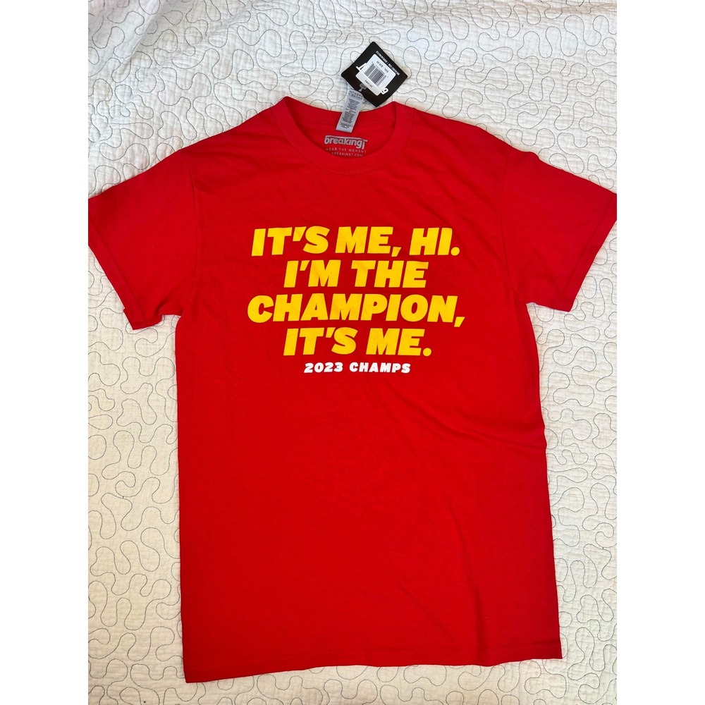Kansas City Chiefs Men's It's Me Hi. I'm The Champion, Its Me. Size Small